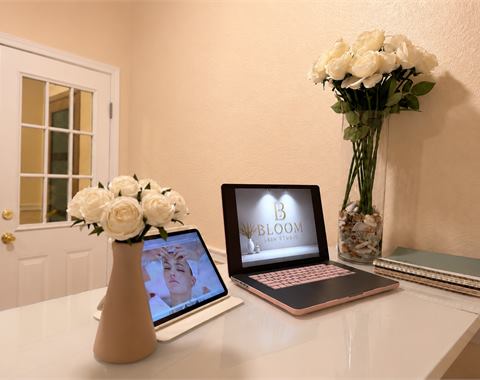 Relaxing skin care at Bloom Skin Studio